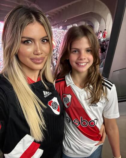 Wanda Nara y su hija Francesca
