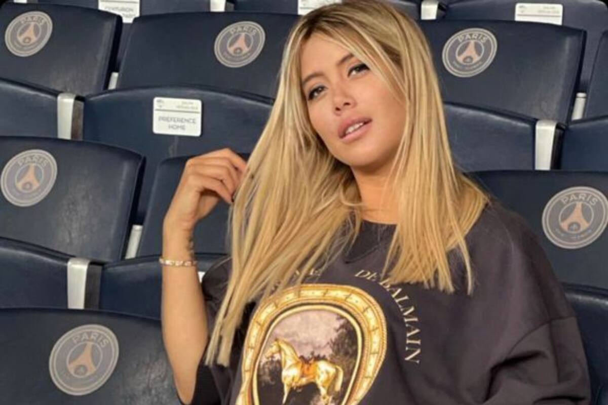 Wanda vio el triunfo del PSG sobre el Lyon en el estadio