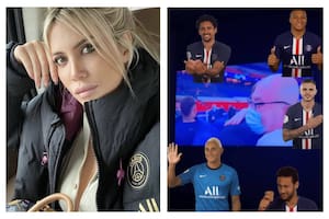 Wanda vivió el pase del PSG a la semifinal en familia