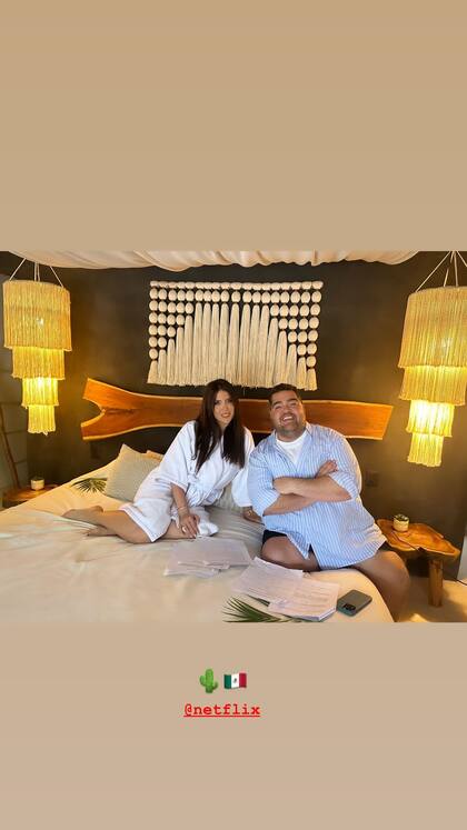 Wanda y Darío ya se encuentran en México trabajando en el reality que estrenarán en Netflix (Foto: Instagram @wanda_nara)