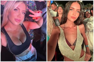 Wanda y Zaira Nara asistieron al recital de Ozuna en Ibiza.