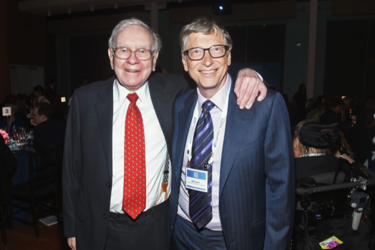 Warren Buffett junto a Bill Gates