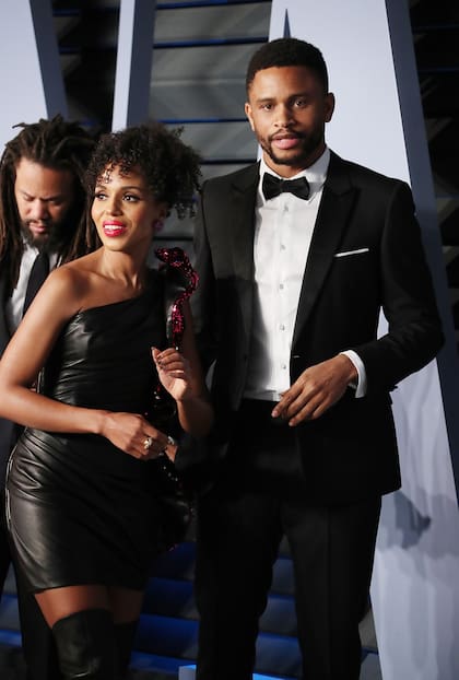 Washington y Nnamdi Asomugha, en una imagen de 2018