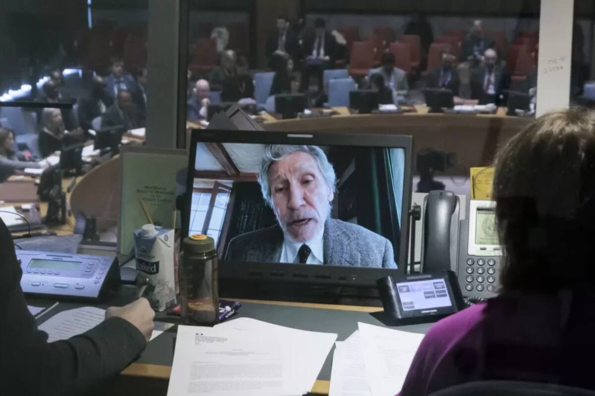 Waters dio su discurso a través de una videollamada (Foto: EPA)