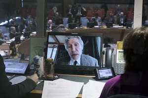 Waters dio su discurso a través de una videollamada (Foto: EPA)