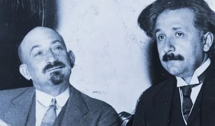Weizmann (izq) y Einstein: ambos científicos y ambos sionistas