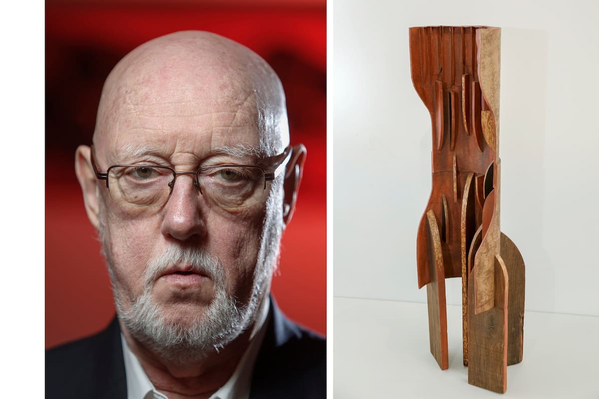 Wells y su objeto de inspiración. "Elegí la obra Sputnik medieval, que me acompaña desde hace mucho tiempo como un tótem. Me hace pensar en mis comienzos en el arte y en las cosas que pasaban en esa época.”