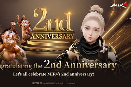 Wemade celebra el 2.° aniversario de MIR4 el 22 de agosto (Gráfico: Wemade)