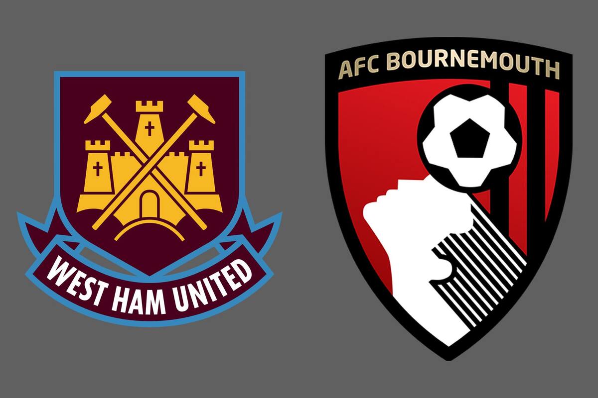 West Ham United y Bournemouth disputaron uno de los encuentros de la jornada del fútbol inglés