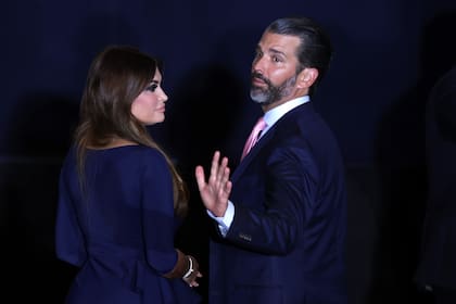 Kimberly Guilfoyle y Donald Trump Jr., en un evento en Mar-a-Lago, en Palm Beach