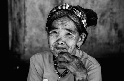 Whang Do tiene siempre una expresión sonriente y calma.