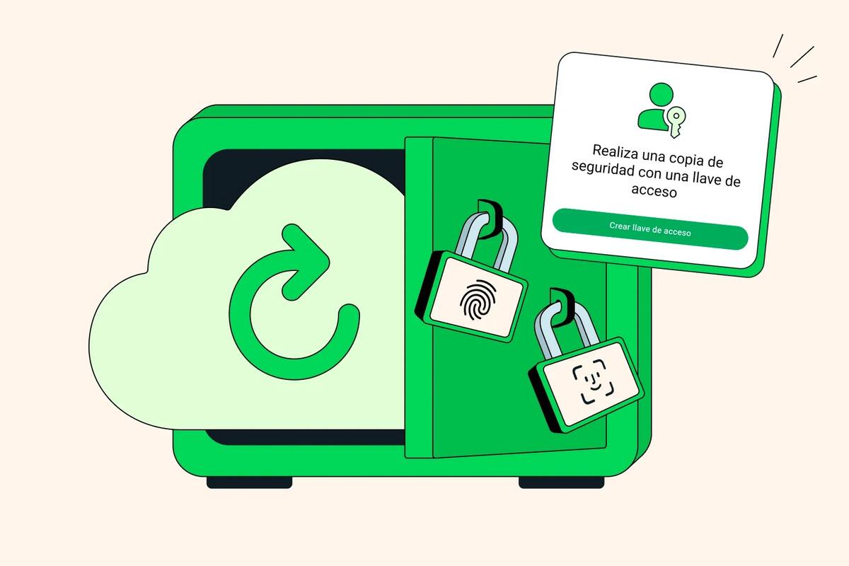 WhatsApp activó las copias de seguridad cifradas con claves de acceso