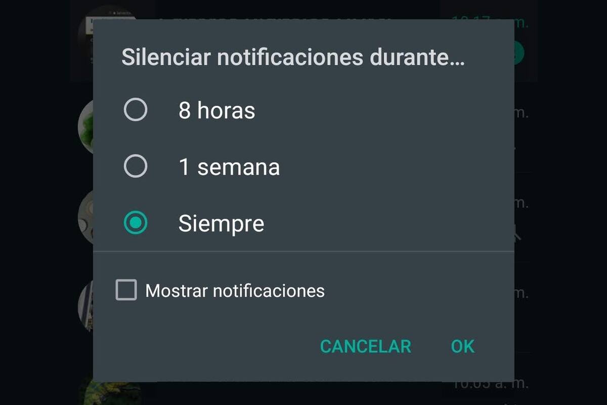 Whatsapp ahora permitirá silenciar un grupo para siempre