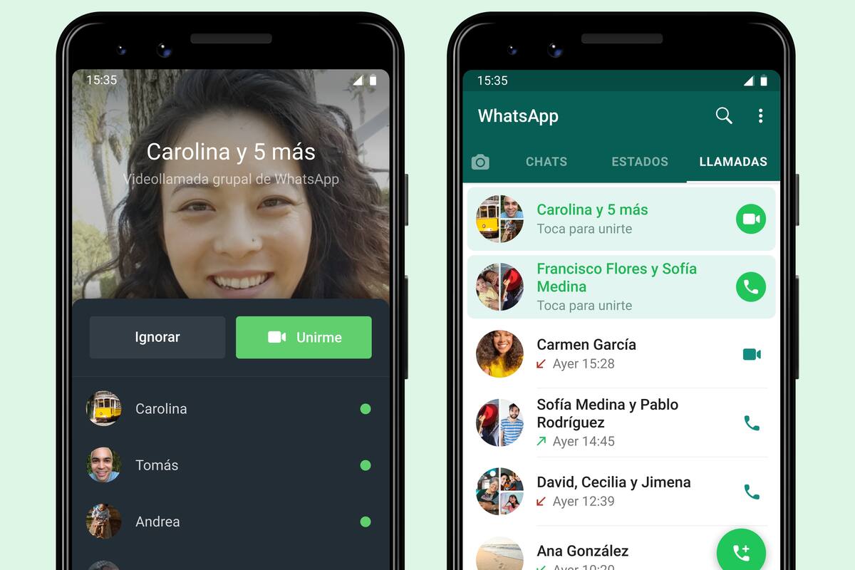 WhatsApp ahora permitirá ver quién está en una llamada grupal antes de unirse