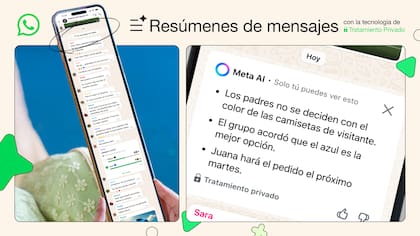 WhatsApp genera con IA un resumen de todos los mensajes no leídos de un chat grupal