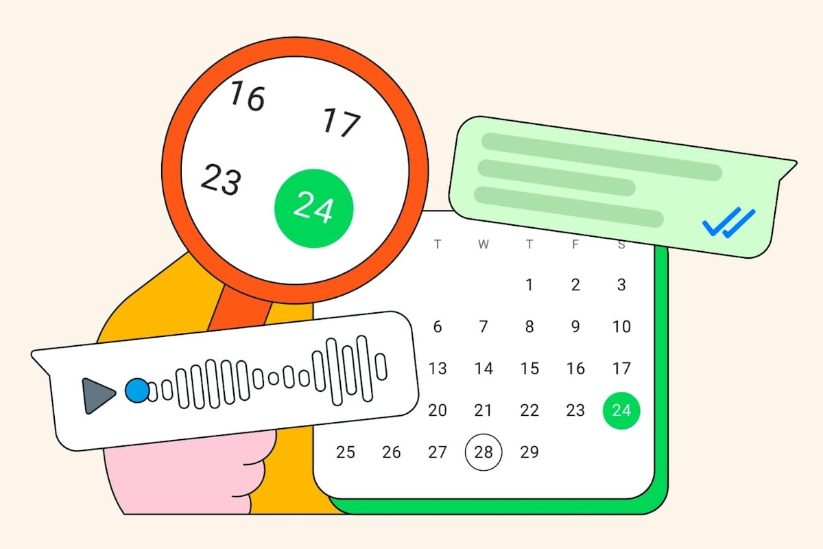 WhatsApp habilitó la búsqueda de mensajes por fecha en dispositivos Android; ya estaba disponible para el iPhone y para la versión de escritorio