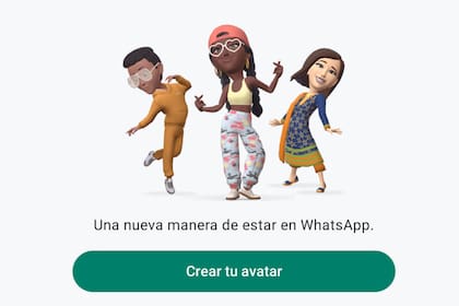 WhatsApp lanzó la posibilidad de crear avatares (Captura WhatsApp)