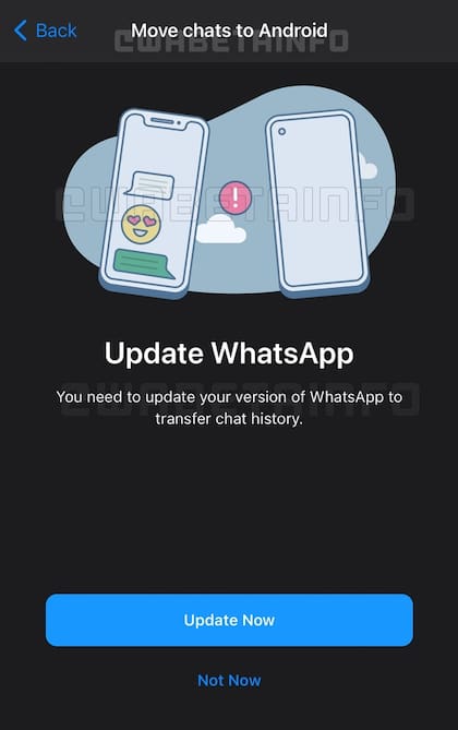 Whatsapp permitirá la migración del historial de chat entre iOS y Android, algo que no es posible hasta ahora sin apelar a aplicaciones de terceros