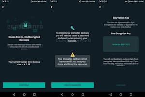 WhatsApp permitirá ponerle contraseña a las copias de seguridad de los chats que almacena en sus servidores