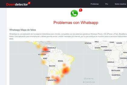 WhatsApp presenta problemas de forma global, en especial en la Argentina y gran parte de la región