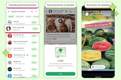 WhatsApp sumará suscripciones pagas a canales dentro de la app, y mostrará avisos intersticiales en los estados, como ya sucede en Instagram