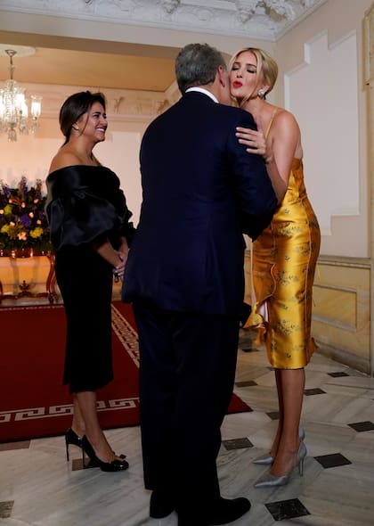 Dorado flores. Junto con el presidente de Colombia y la Primera dama Maria Ruiz durante una reciente visita