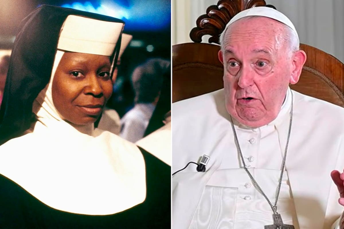Whoppi Goldberg le ofreció al Papa Francisco actuar en Cambio de hábito 3 y contó cuál fue la sorprendente respuesta que recibió