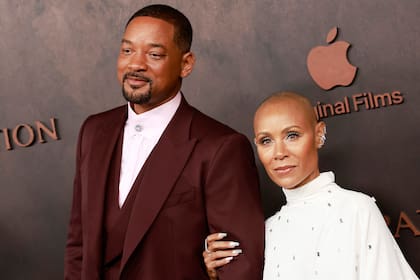 Will Smith y Jada Pinkett Smith en la premiere de Emancipation, en noviembre del 2022
