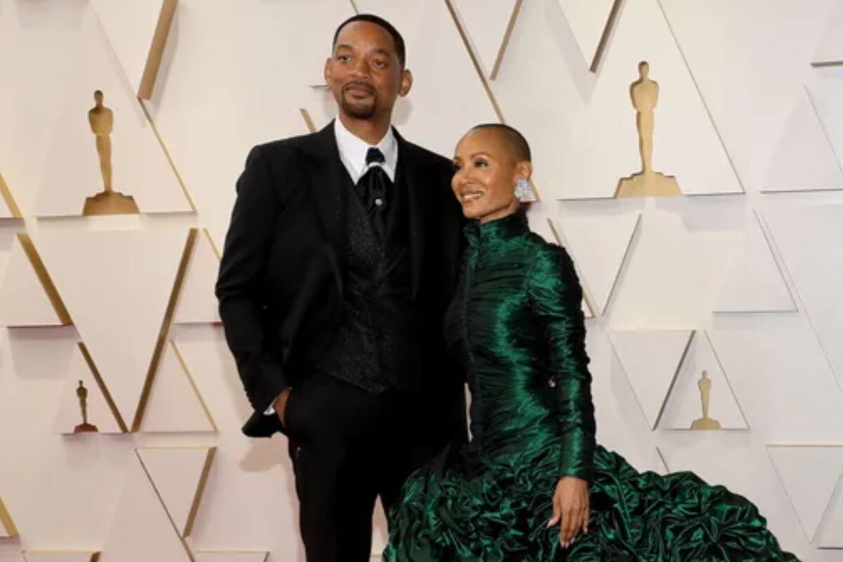 Will Smith y Jada Pinkett Smith en los Premios Oscar 2022 (Foto: AFP)