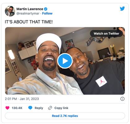 Will Smith y Martin Lawrence confirmaron la cuarta película de Bad Boys.