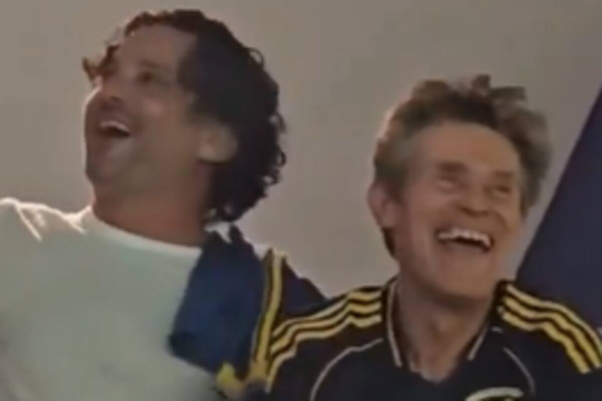 Willem Dafoe estuvo presente en La Bombonera