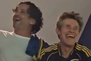 Willem Dafoe estuvo presente en La Bombonera