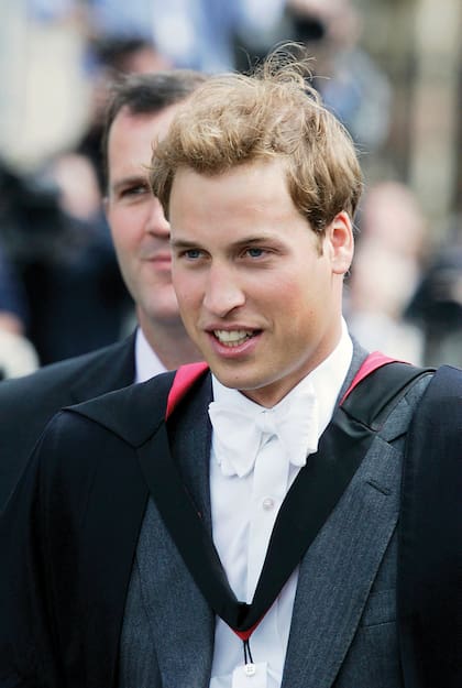 William en su ceremonia de graduación en la Universidad de St Andrews, el 23 de junio de 2005.