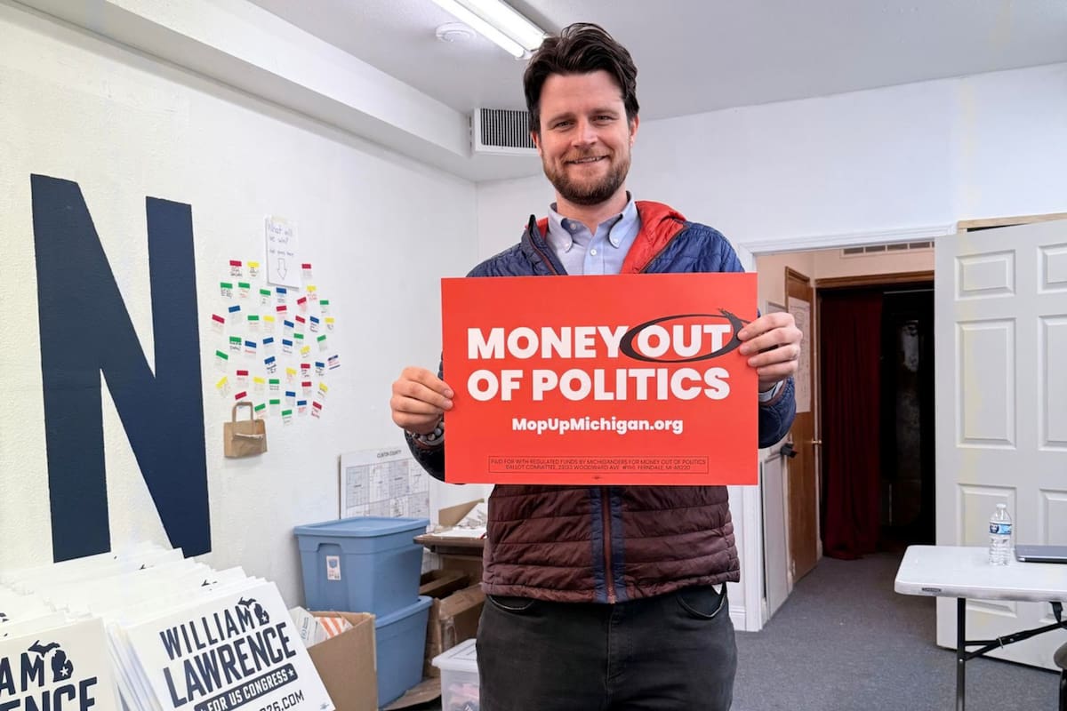 William Lawrence, el candidato apoyado por Bernie Sanders que ganó en las primarias demócratas de Michigan