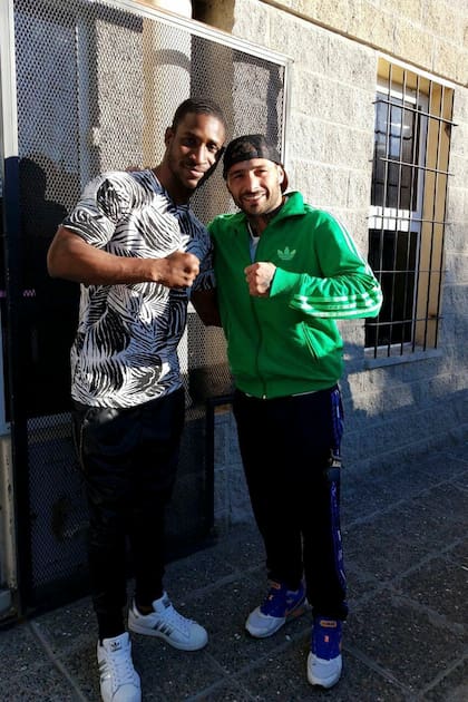 William Scull con Lucas Matthysse, uno de sus espejos para terminar de formarse como boxeador de elite