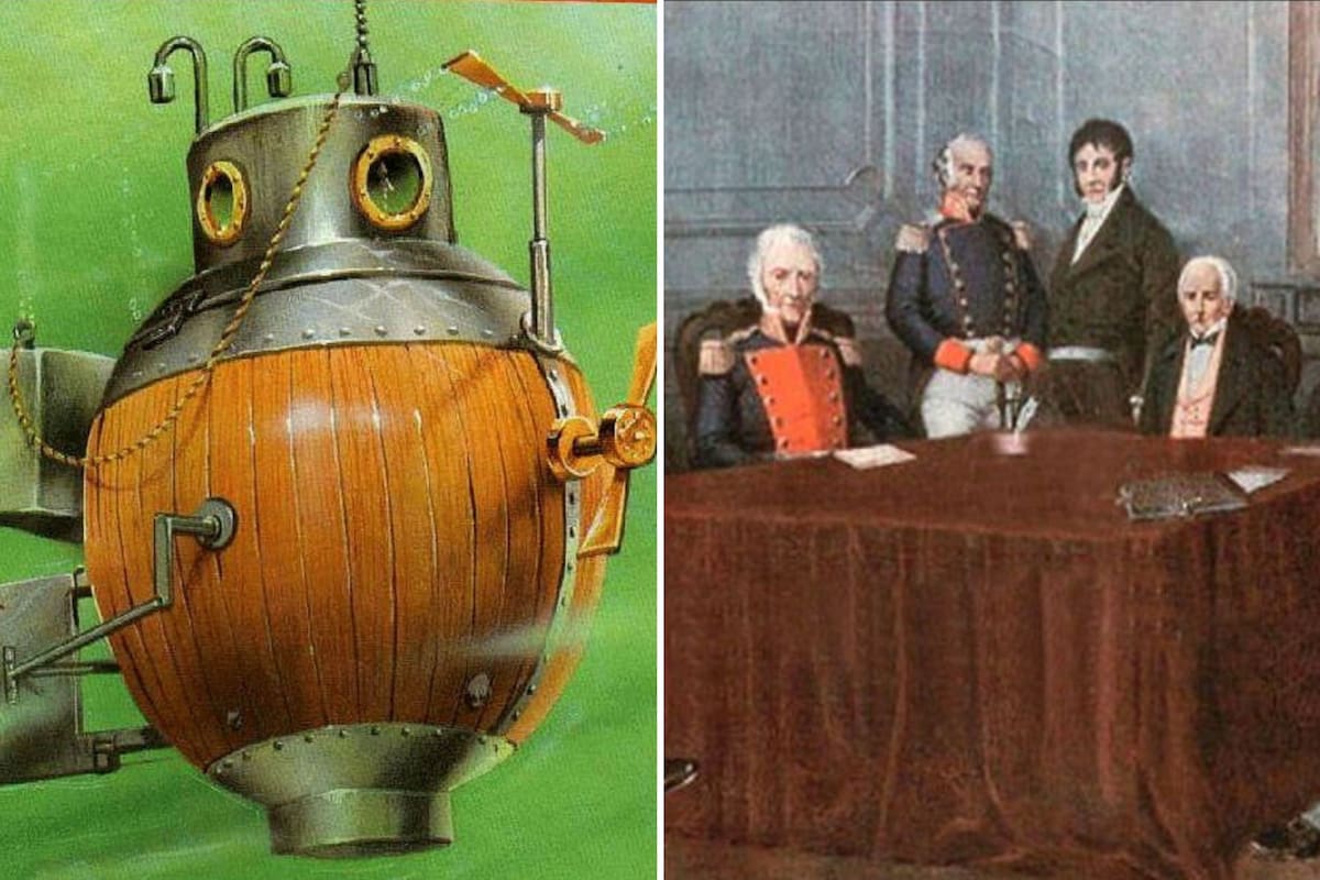 William Taber fue un estadounidense que ofreció construir una máquina submarina para los hombres de la Primera Junta de Gobierno de 1810