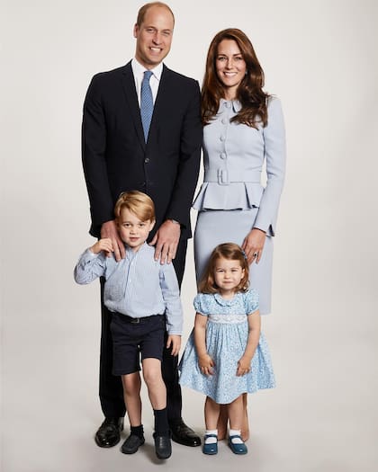 William y Kate junto a sus dos hijos mayores (Foto: Instagram @princeandprincessofwales)