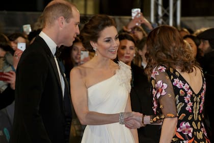 William y Kate, en una alfombra roja de los BAFTA
