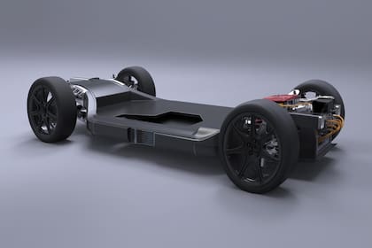 Williams FW-EVX. En 2017, Williams Advanced Engineering presentó esta base para eléctricos de fibra de carbono