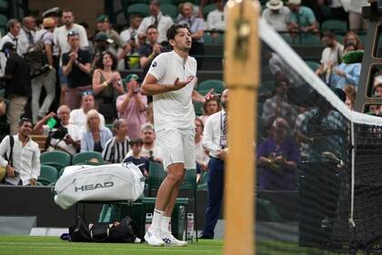 Wimbledon: Taylor Fritz y Giovanni Mpetshi Perricard reanudarán su partido en el quinto set