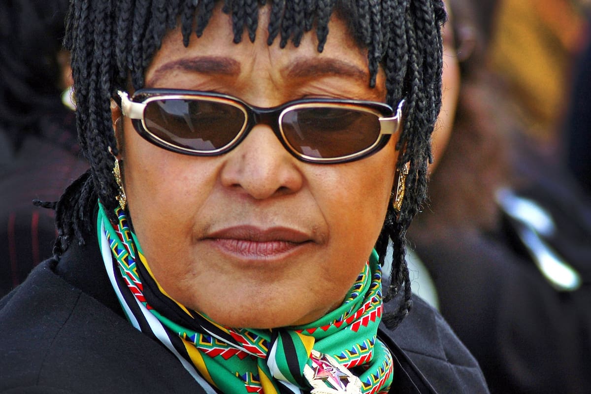 Winnie Mandela, durante un acto en Soweto, en 2005