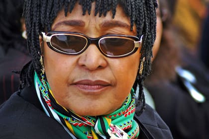 Winnie Mandela, durante un acto en Soweto, en 2005
