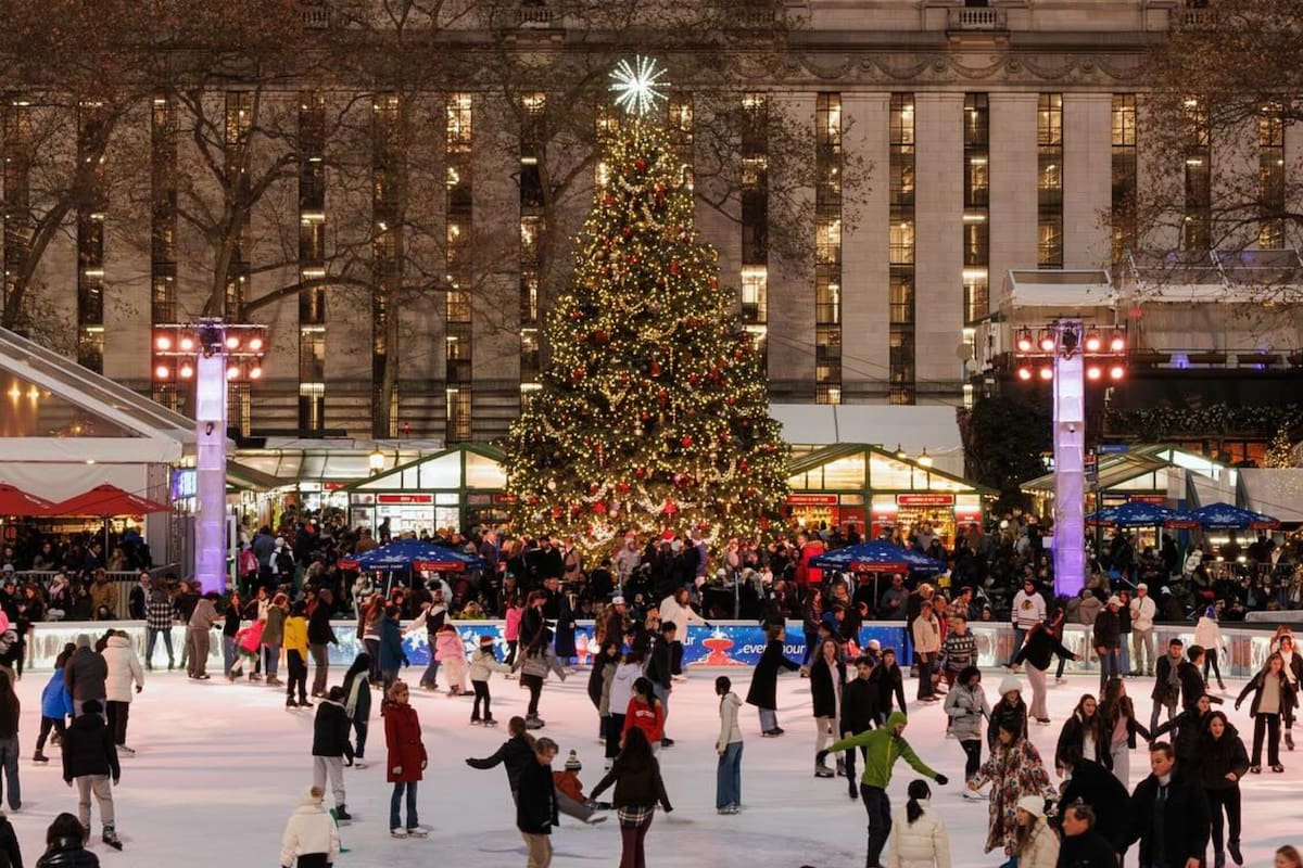 Winter Village en Bryant Park fue reconocido como uno de los mejores mercados navideños en el mundo (Facebook/Bryant Park)