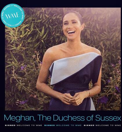 WME también representará a la compañía del príncipe Harry y Meghan, Archewell, de cual depende Archewell Productions, su factoría audiovisual.