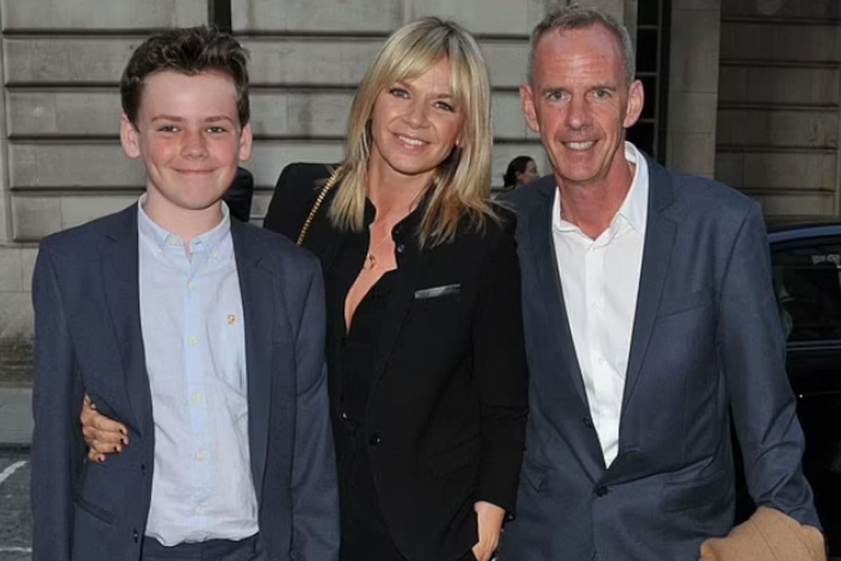 Woody Cook con su madre Zoe Ball y su padre Norman, más conocido como Fatboy Slim. Fuente: Daily Mirror.