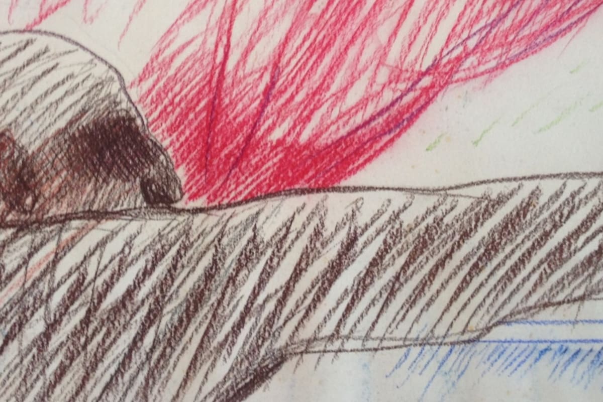Detalle de una obra sin título de la serie La peste en Ceppaloni (1978)