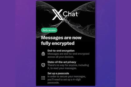 XChat incorpora funciones como mensajes que desaparecen, PIN personalizado y arquitectura basada en estándares de criptografía avanzada