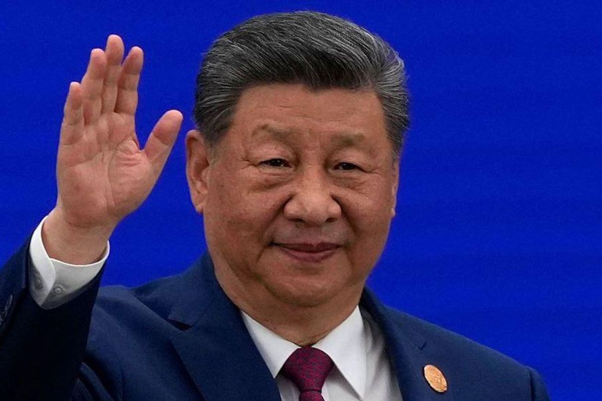 Xi Jinping en la Conferencia Mundial de IA, que se celebró en China en julio.