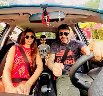 Ximena Capristo y Gustavo Conti formaron una familia con su hijo Félix