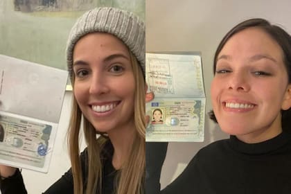 Ximena y Evelyn, dos clientes a las que ayudaron con su llegada a Francia